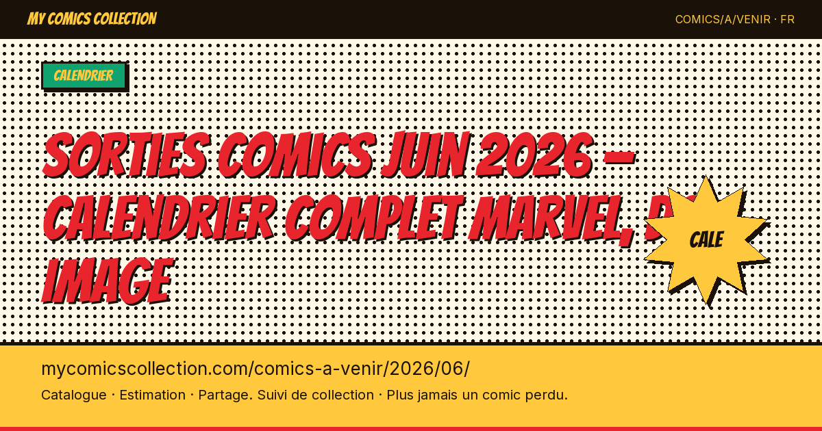 Comics à sortir en juin 2026 — illustration de la page