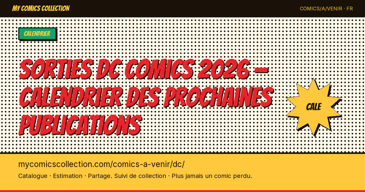 Sorties DC Comics à venir — illustration de la page