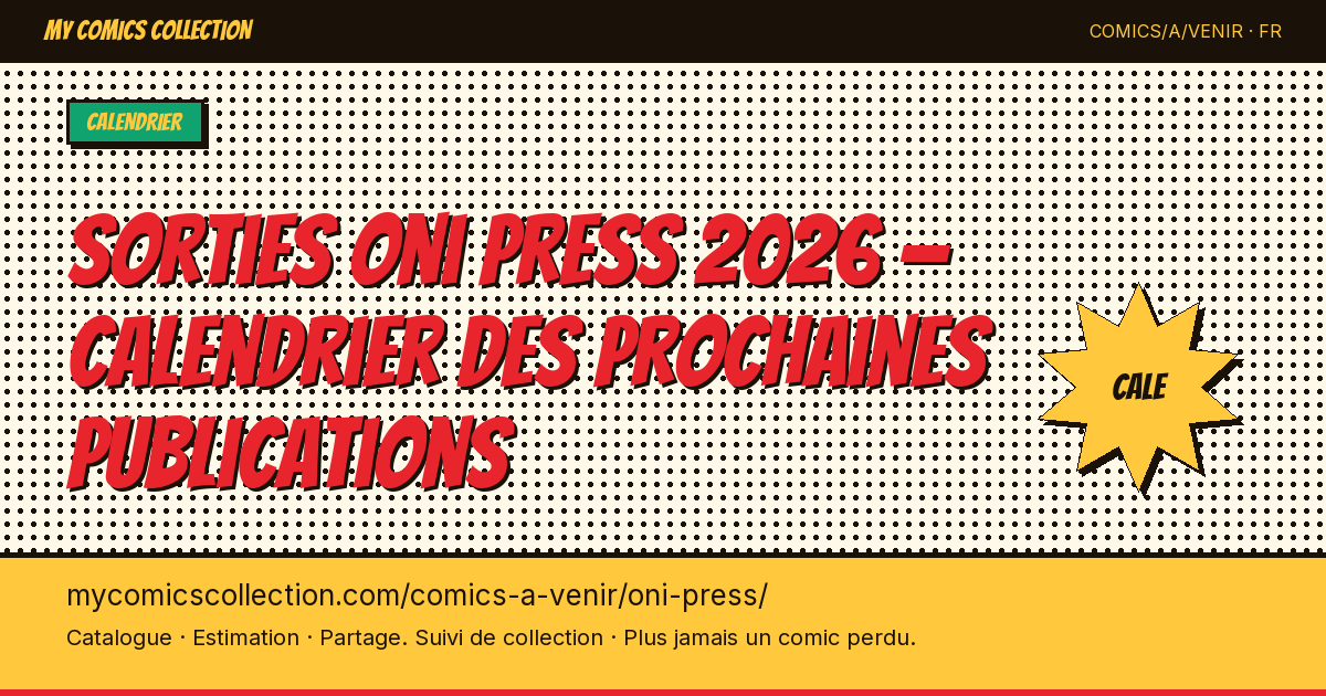 Sorties Oni Press à venir — illustration de la page