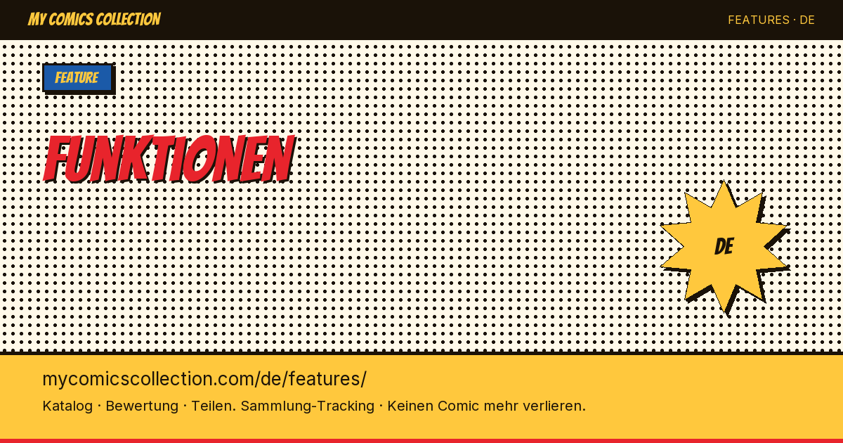 Alles, um deine Comic-Sammlung zu verwalten — Seitenillustration