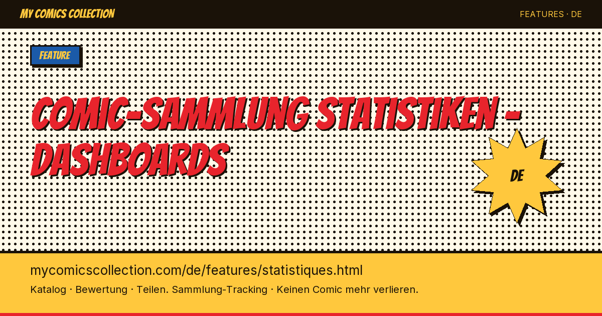 Detaillierte Statistiken für Ihre Comic-Sammlung — Seitenillustration