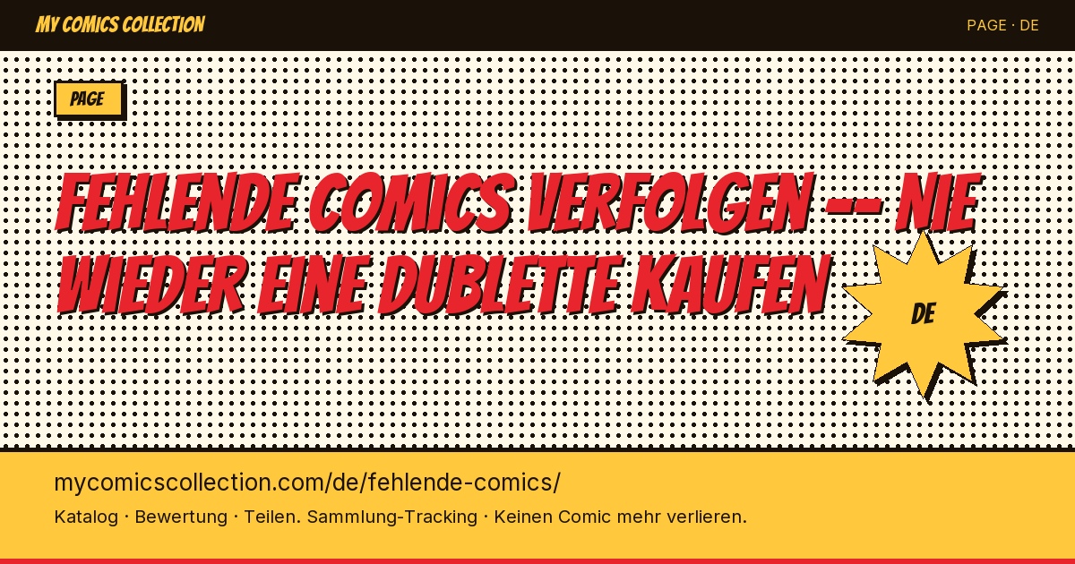 Fehlende Comics: Wie dudie Lücken in deiner Sammlung identifizierst — Seitenillustration