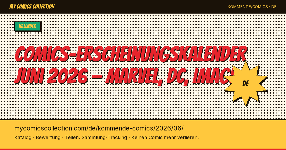 Comics, die im Juni 2026 erscheinen — Seitenillustration