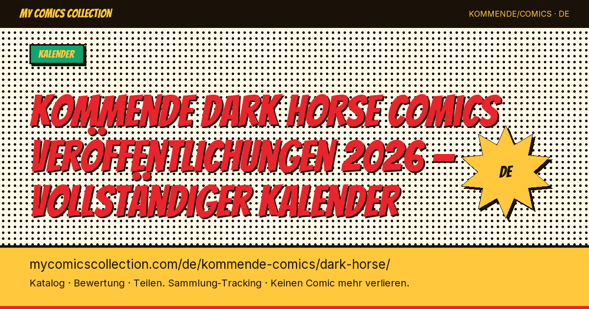 Kommende Dark Horse Comics Veröffentlichungen — Seitenillustration
