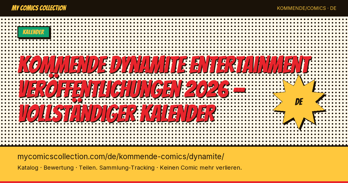Kommende Dynamite Entertainment Veröffentlichungen — Seitenillustration