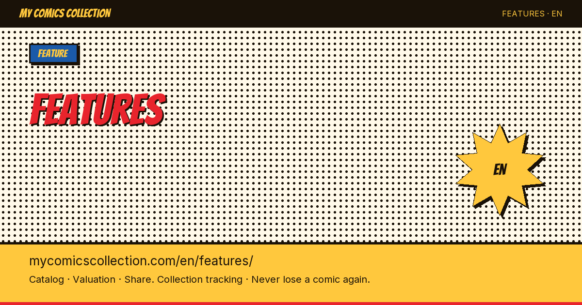 Everything to manage your comic book collection — page illustration