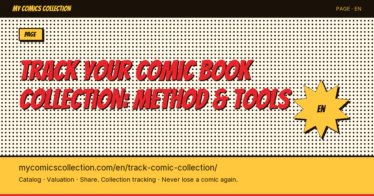 Tracking a comic collection issue by issue — page illustration