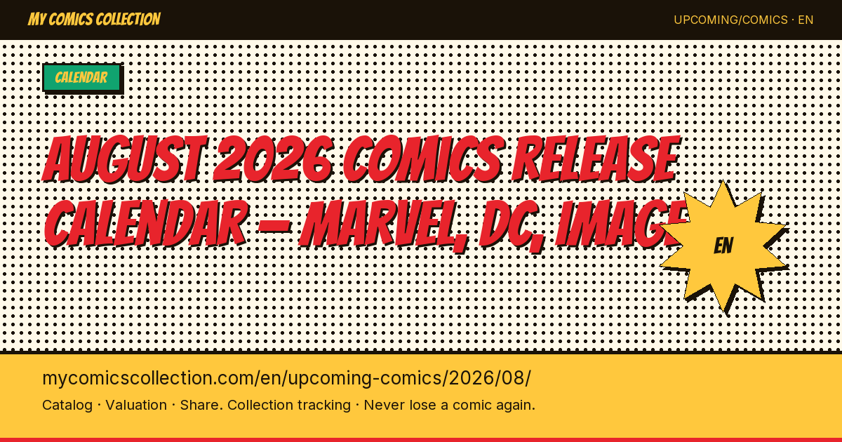 Comics releasing in August 2026 — page illustration
