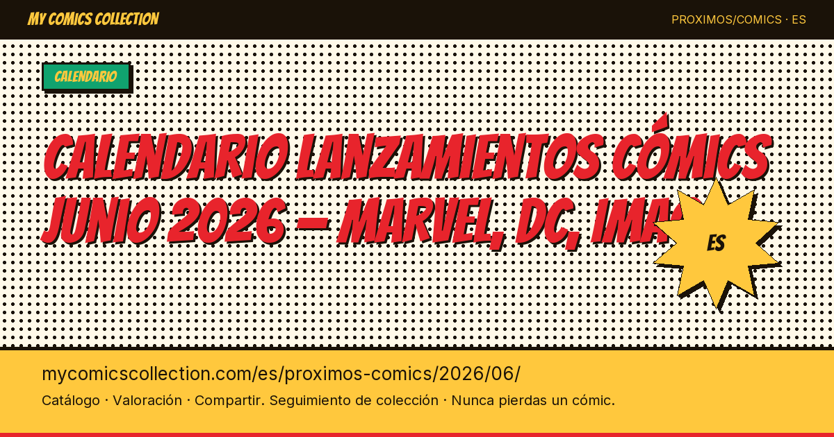 Cómics que se lanzan en junio 2026 — ilustración de la página