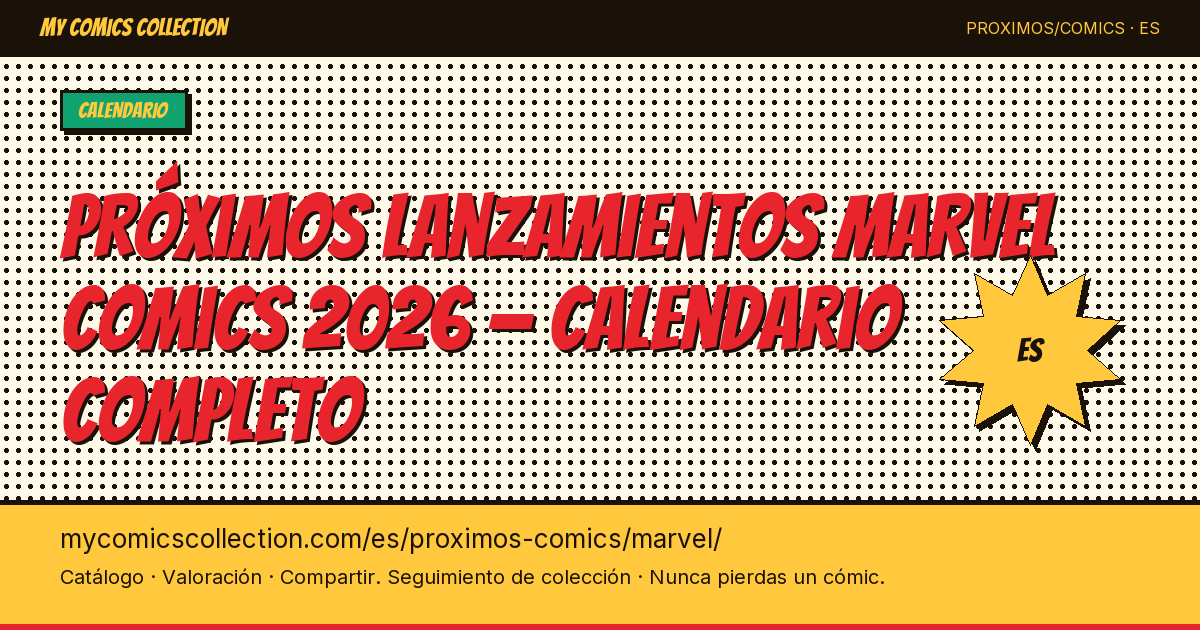 Próximos lanzamientos Marvel Comics — ilustración de la página