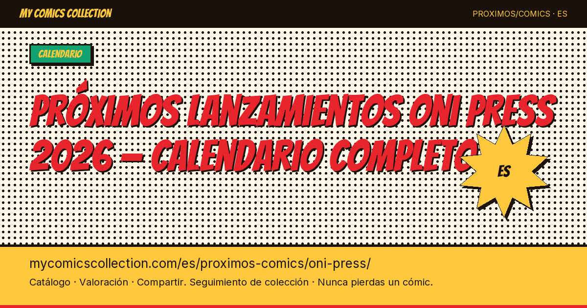 Próximos lanzamientos Oni Press — ilustración de la página