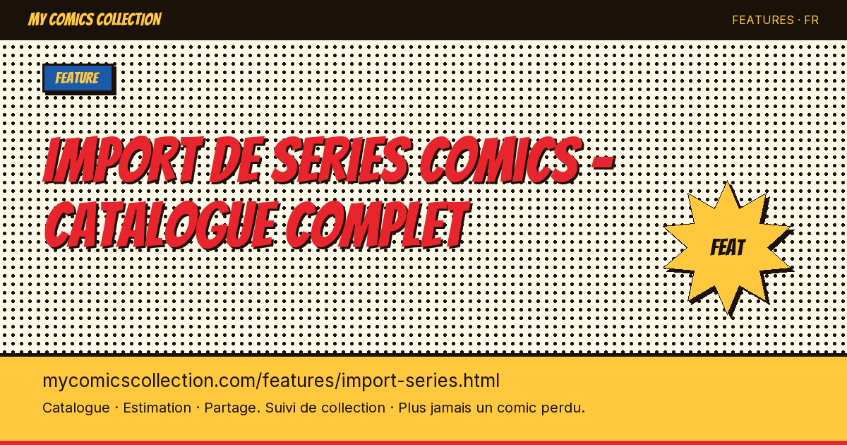 Importez des series completes en un clic — illustration de la page