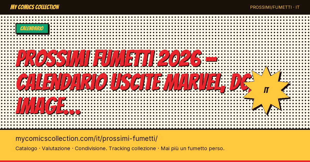 Prossimi fumettiProssime uscite US — illustrazione della pagina