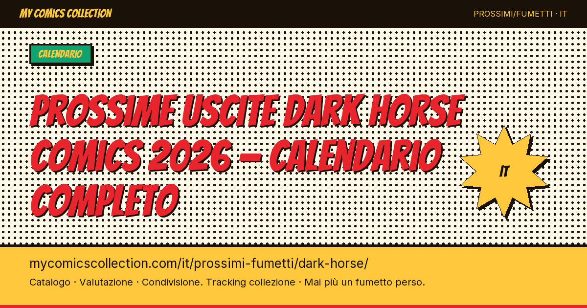 Prossime uscite Dark Horse Comics — illustrazione della pagina