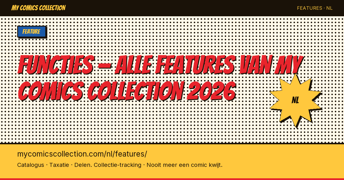 Alles om je comicscollectie te beheren — pagina illustratie