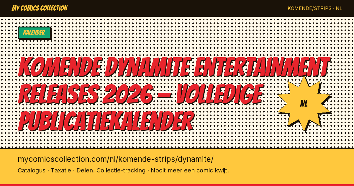 Komende Dynamite Entertainment releases — pagina illustratie