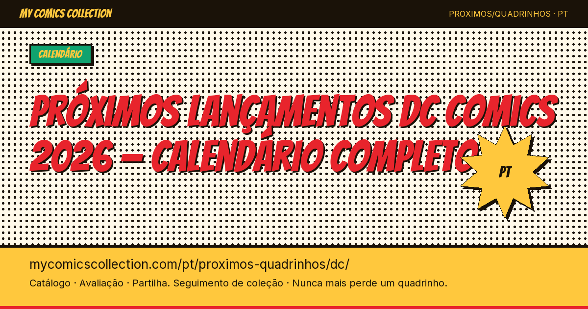 Próximos lançamentos DC Comics — ilustração da página