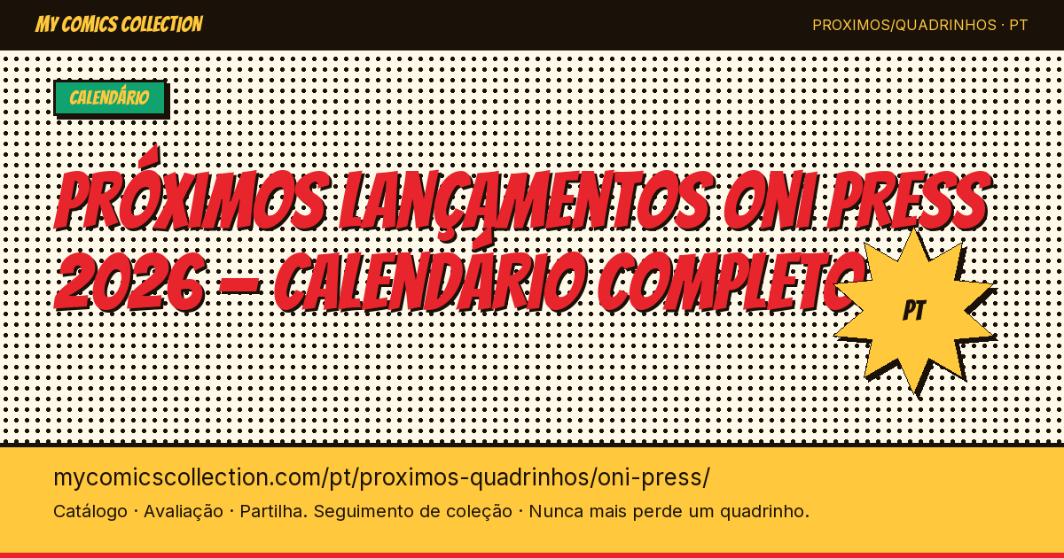 Próximos lançamentos Oni Press — ilustração da página