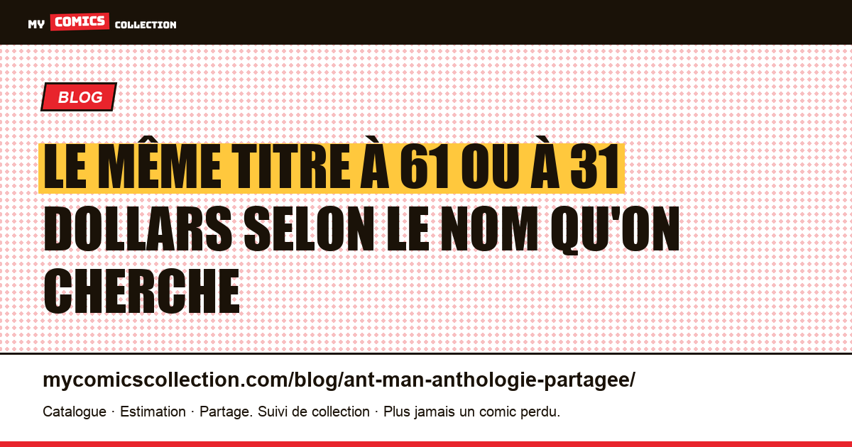Le même titre à 61 ou à 31 dollars selon le nom qu'on cherche — illustration article