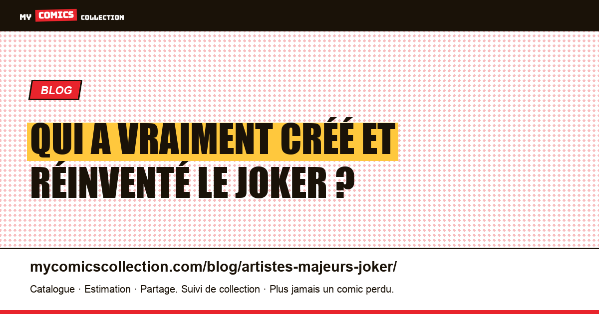 Les artistes qui ont défini le Joker — illustration article