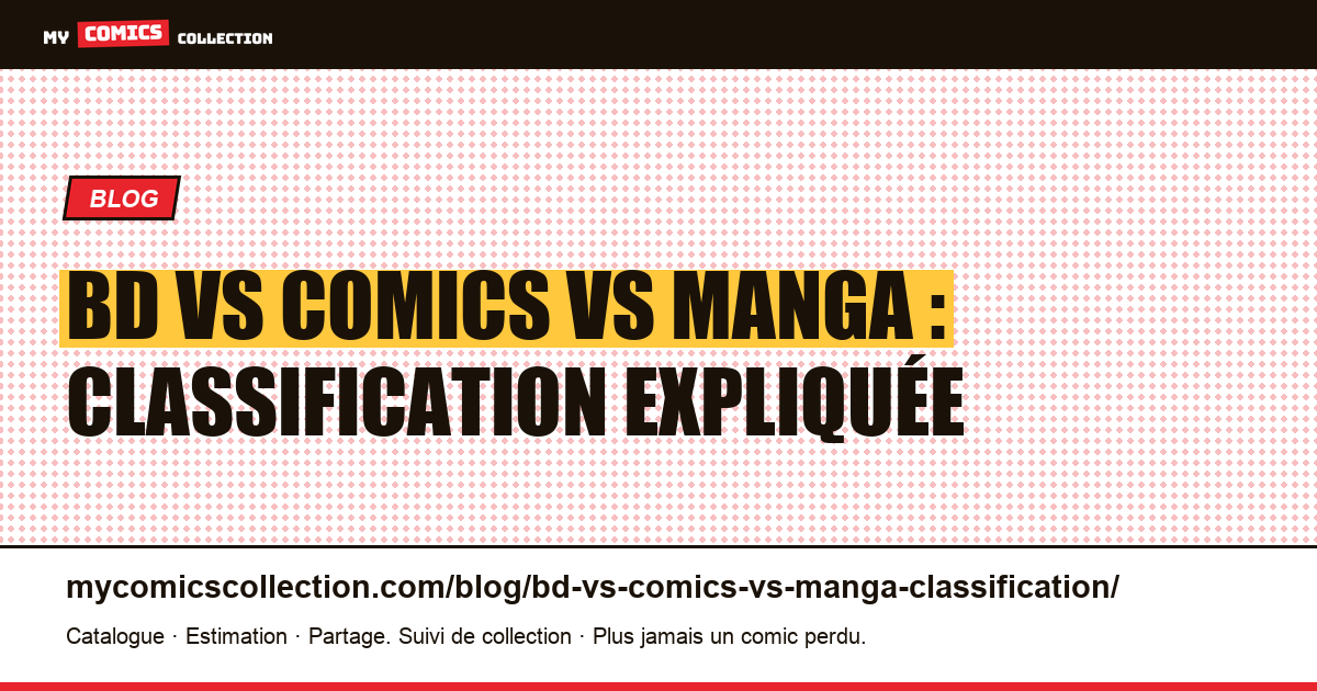 BD vs comics vs manga : classification expliquée — illustration article