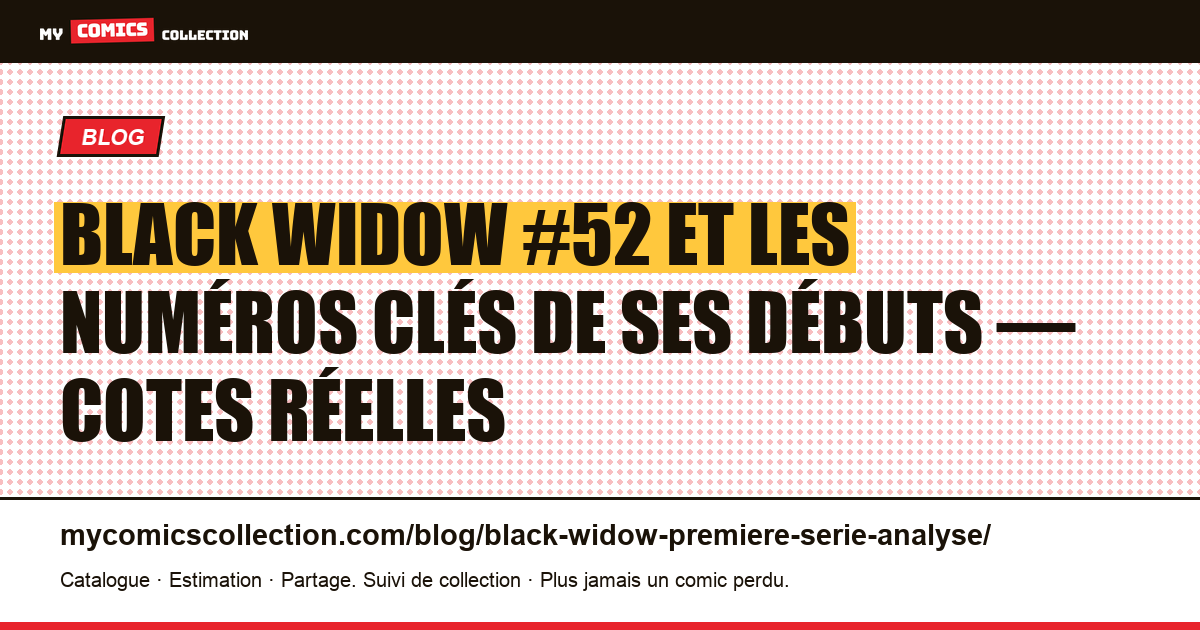 Black Widow : analyse des numéros clés de ses débuts (1964–1971) — illustration article