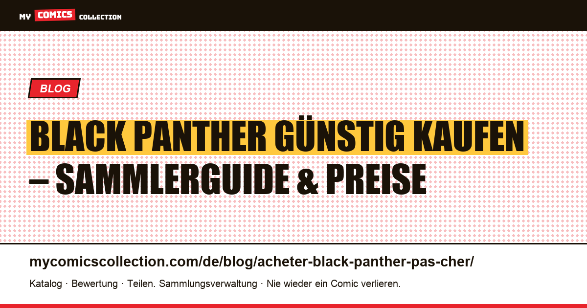 Black Panther günstig kaufen — Artikelillustration