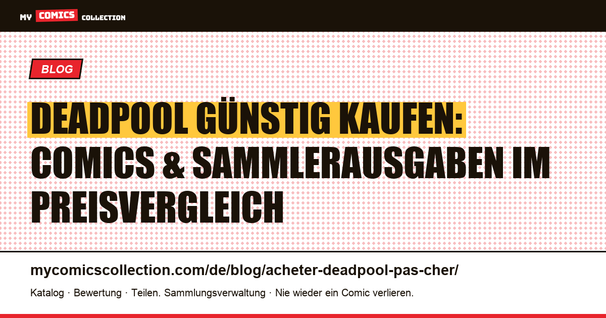 Deadpool günstig kaufen — Artikelillustration