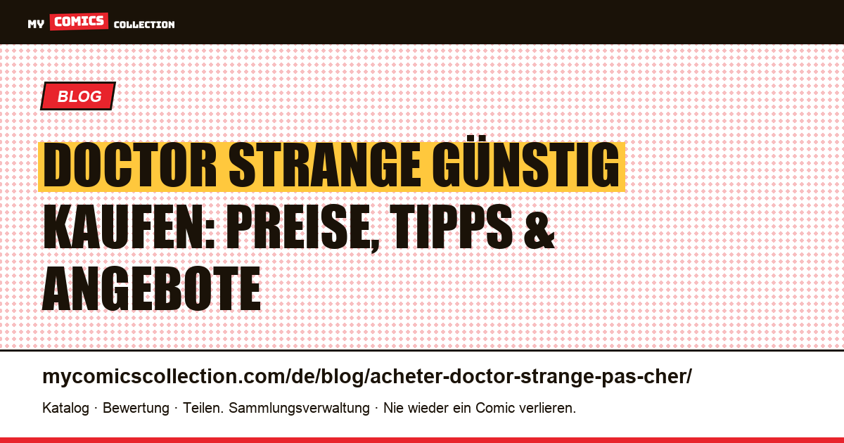 Doctor Strange günstig kaufen — Artikelillustration