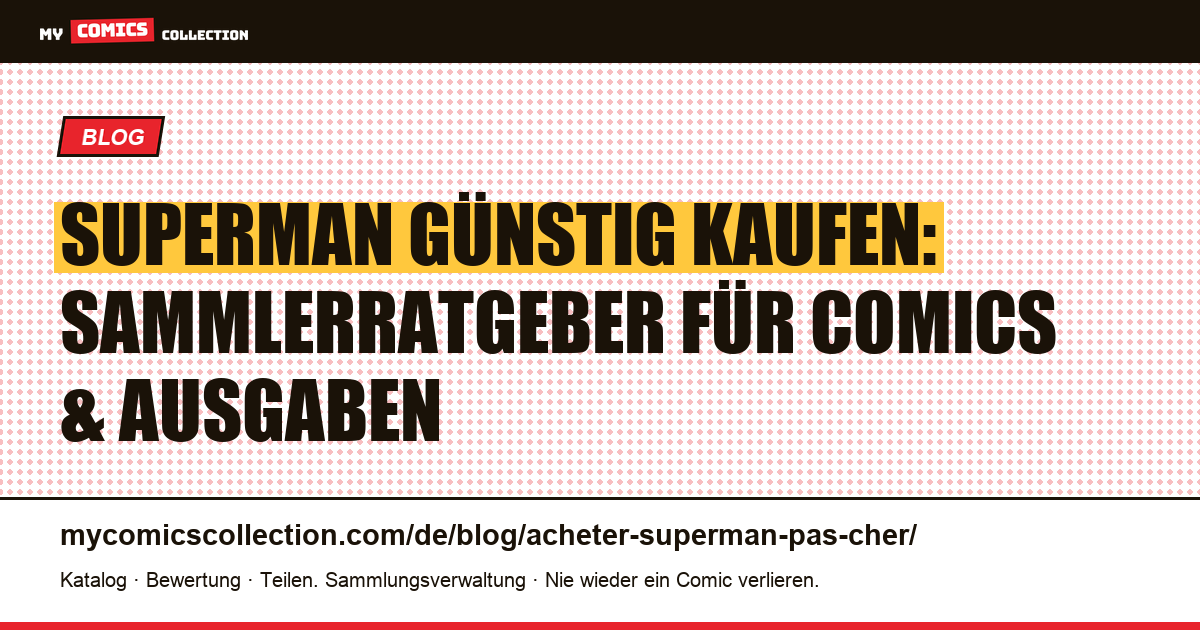 Superman günstig kaufen — Artikelillustration