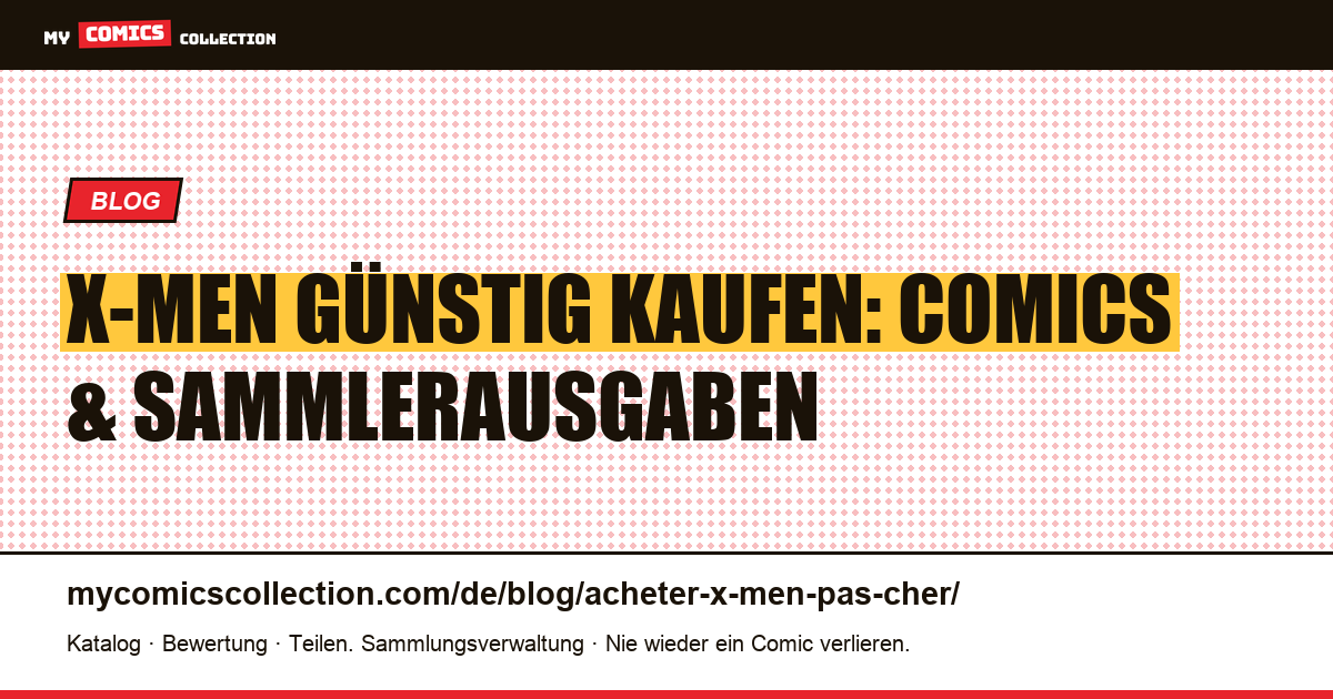 X-Men günstig kaufen — Artikelillustration