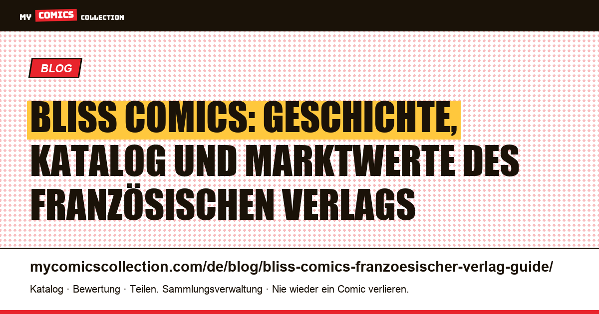Bliss Comics: Der französische Verlag für Boom! Studios und Image Comics — Artikelillustration