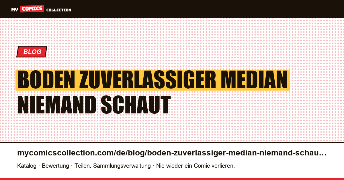 Der Boden ist zuverlässiger als der Median, und niemand schaut darauf — Artikelillustration