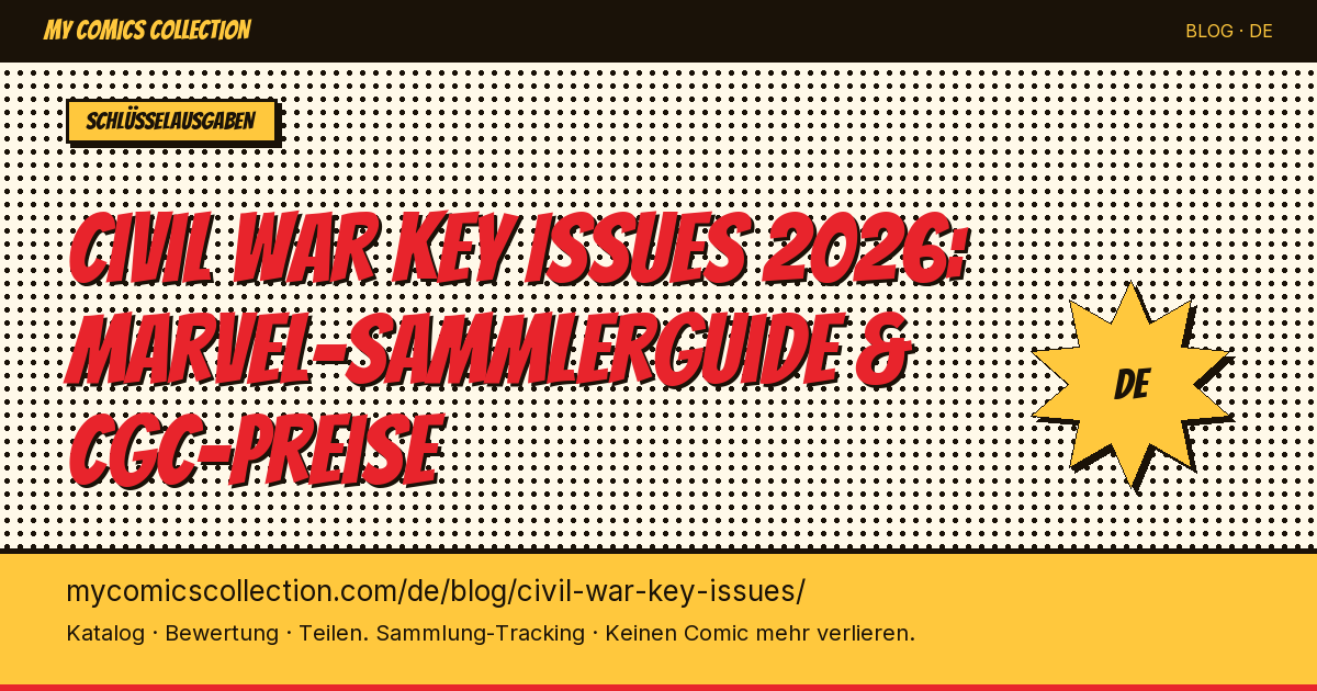 Civil War Key Issues: die unverzichtbaren Marvel-Hefte und ihre Werte — Artikel-Illustration