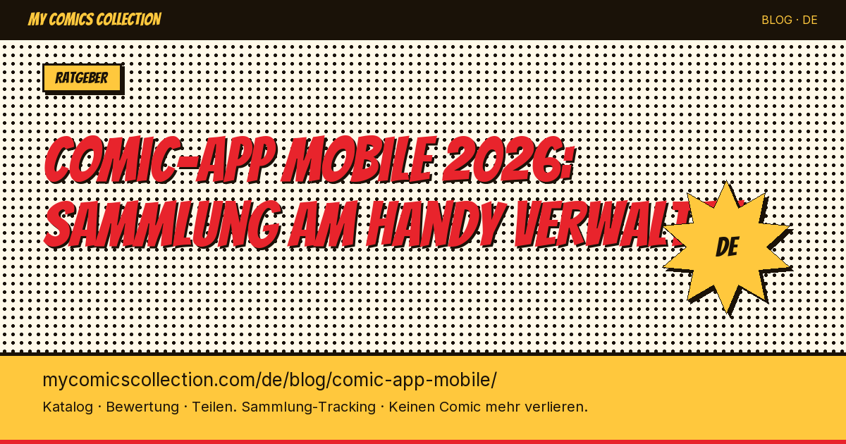 Comics mit der mobilen App verwalten: überall und immer — Artikel-Illustration
