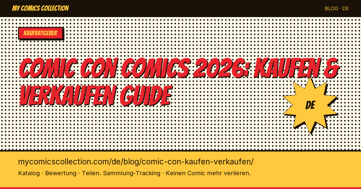 Comics auf Comic Con kaufen und verkaufen — Artikel-Illustration