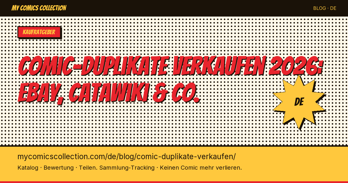 Comic-Duplikate verkaufen: Plattformen und Tipps — Artikel-Illustration