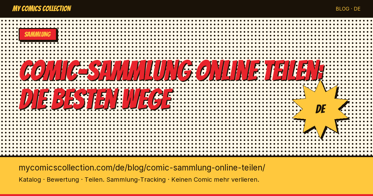 Comic-Sammlung online teilen: die besten Wege für Sammler — Artikel-Illustration