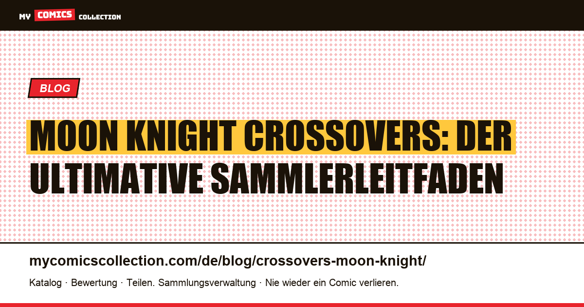 Moon Knight Crossovers — Artikelillustration