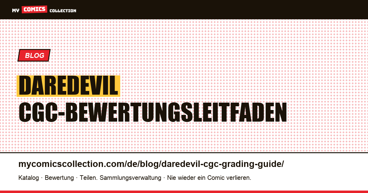 Daredevil CGC-Bewertungsleitfaden — Artikelillustration