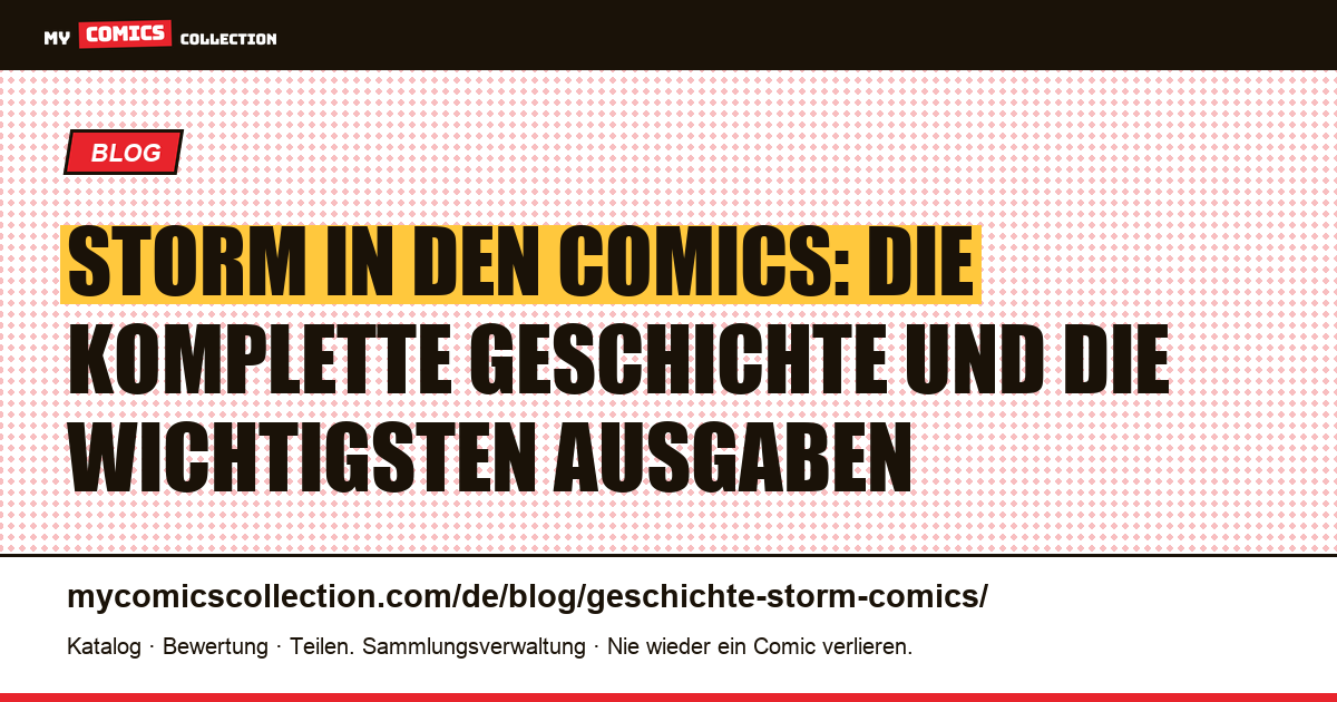 Die Geschichte von Storm in den Comics: Entstehung, Biografie und Schlüsselausgaben — Artikelillustration