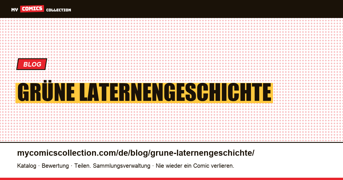Grüne Laternengeschichte — Artikelillustration