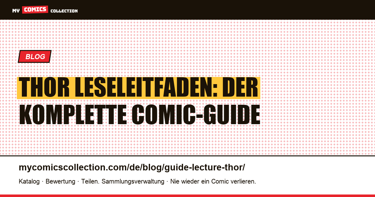 Thor Leseleitfaden — Artikelillustration