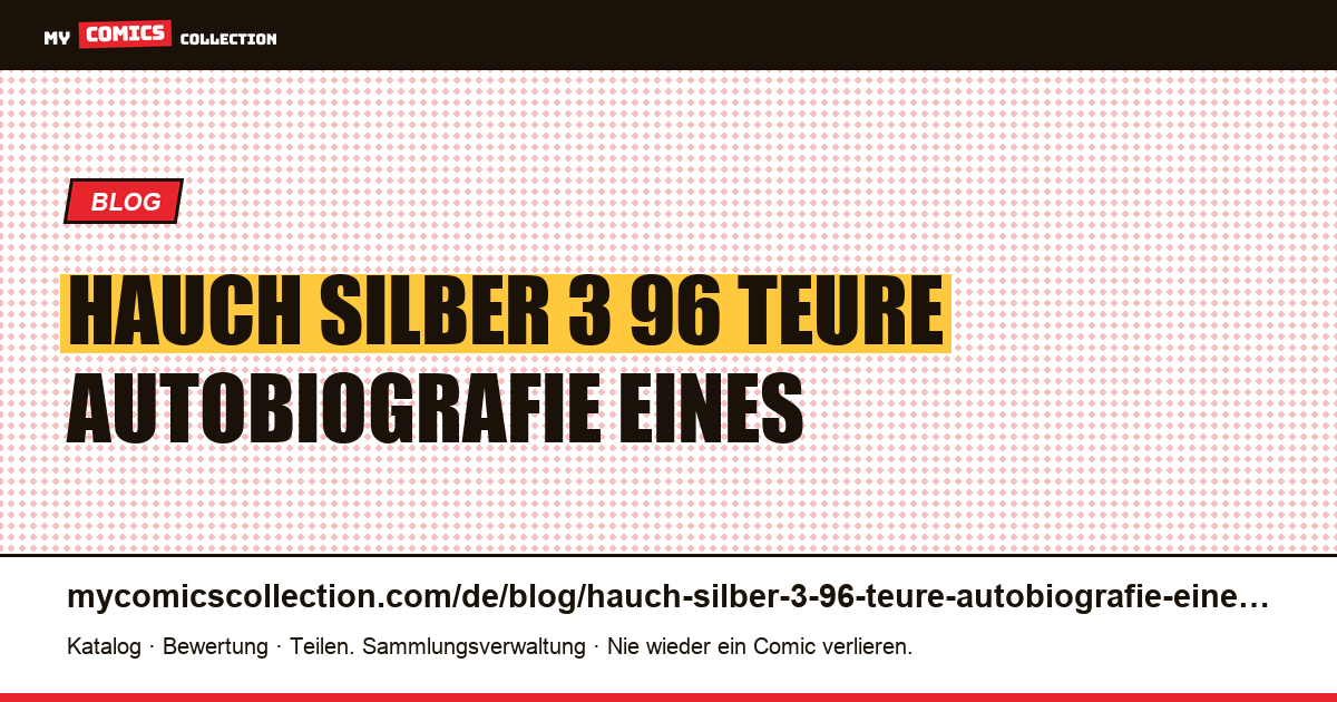 Ein Hauch von Silber: die 3,96 $ teure Autobiografie eines Image-Gründers — Artikelillustration