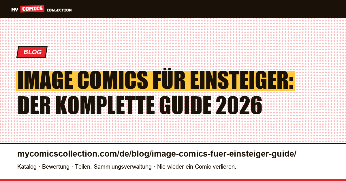Image Comics für Einsteiger: Wo Sie 2026 anfangen sollten — Artikelillustration
