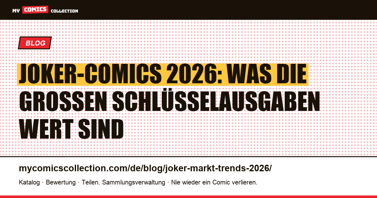 Joker: Markt und Trends 2026 — Artikelillustration
