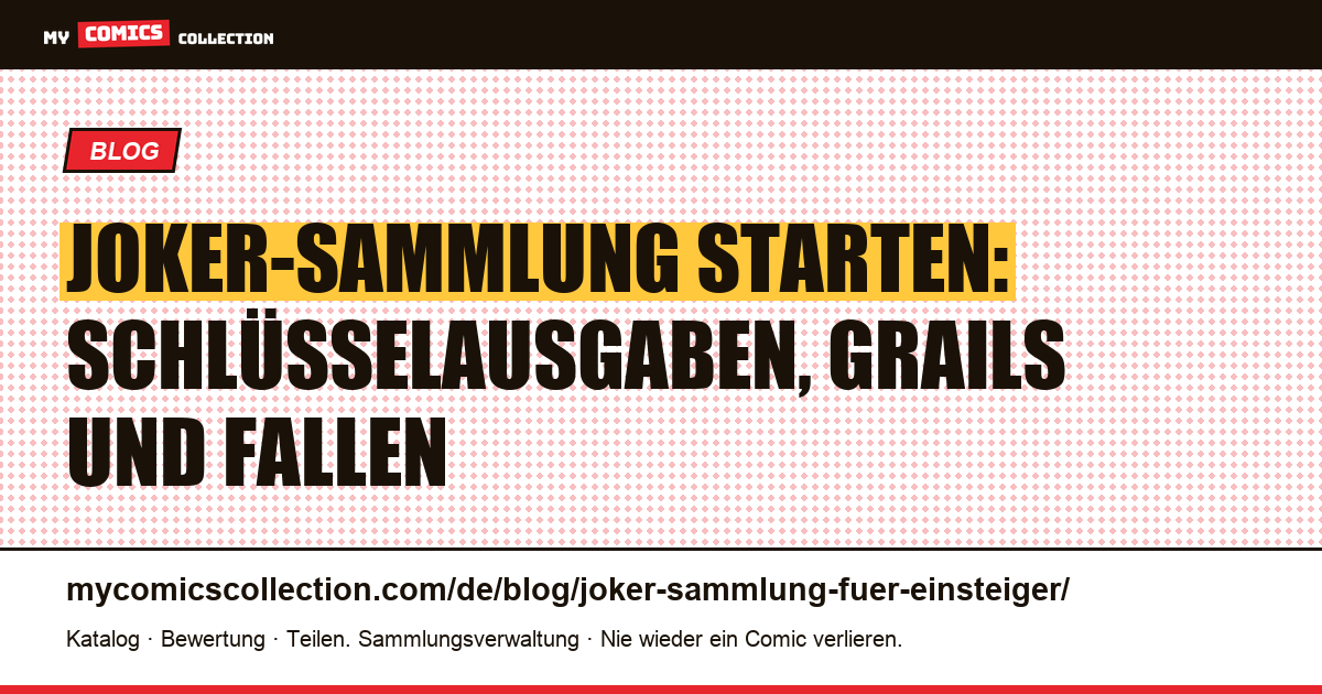 Eine Joker-Sammlung beginnen: praktischer Leitfaden für Einsteiger — Artikelillustration
