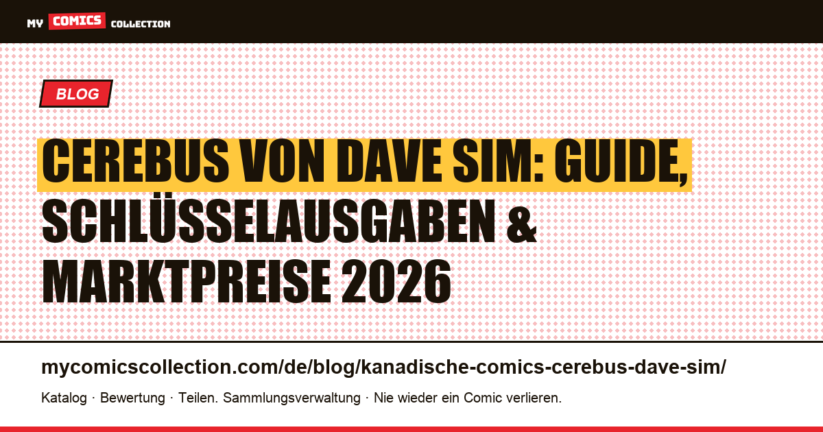 Cerebus von Dave Sim: der kanadische Comic-Klassiker im Self-Publishing — Artikelillustration