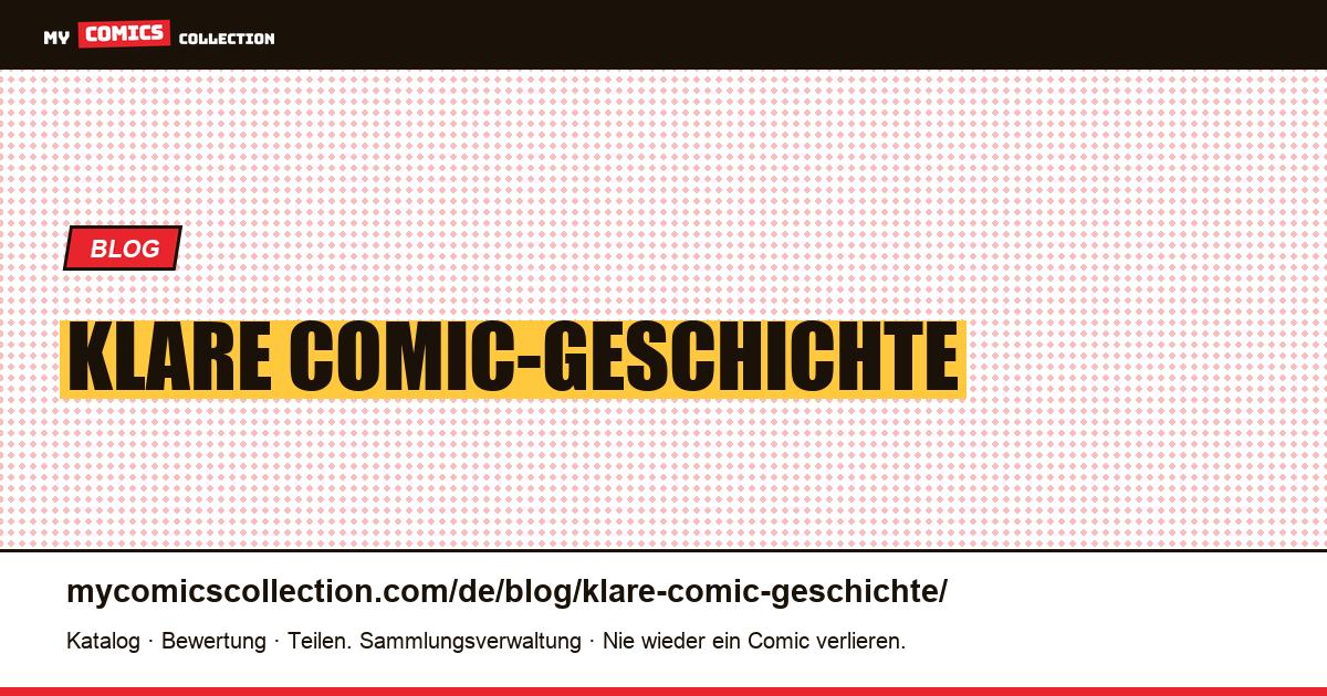 Klare Comic-Geschichte — Artikelillustration