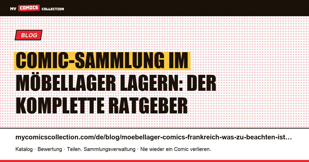 Möbellager für Comics in Frankreich: was Sie wissen müssen — Artikelillustration